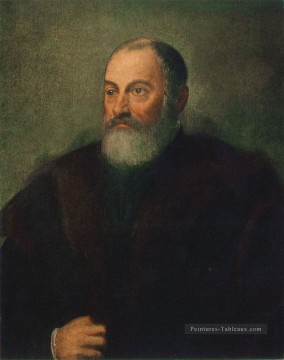 Portrait d’un homme 1560 italien Renaissance Tintoretto Peinture à l'huile